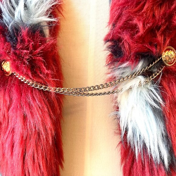 Tommy Hilfiger Starprint Faux Fur Vest - Picture 3 of 7